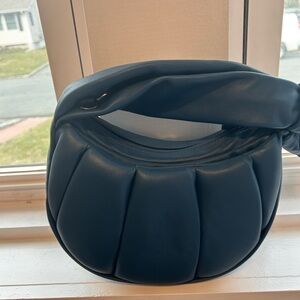 Tumi Asra Small Crossbody Purse Teal Leather- Sample Bag